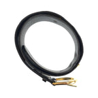 Celine Vintage Carriage 70 cm Black Gold Patent Leather Belt — view 4