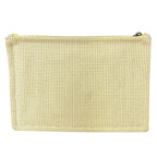 Hermes Pouch Flat Embroidered Faubourg PM Cotton Citron Ocher Yellow — view 4