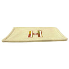 Hermes Pouch Flat Embroidered Faubourg PM Cotton Citron Ocher Yellow — view 7