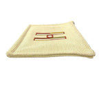 Hermes Pouch Flat Embroidered Faubourg PM Cotton Citron Ocher Yellow — view 6
