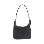 Gucci Brown Dark Silver GG Canvas Leather Shoulder Bag — view 2