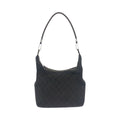 Gucci Brown Dark Silver GG Canvas Leather Shoulder Bag