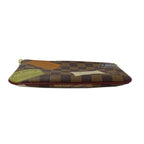 Louis Vuitton Pouch Damier Canvas Pochette Mirror MM Label Brown Going Out — view 3