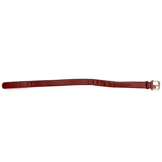 Gucci Belt Red Striped Waist 40 mm Leather — view 3