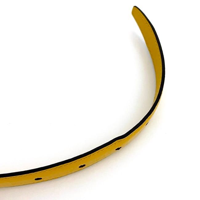 Gucci Belt Yellow Guccissima Line Narrow Waist Leather — view 6