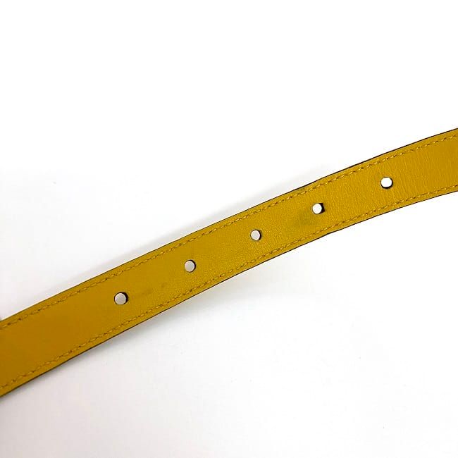 Gucci Belt Yellow Guccissima Line Narrow Waist Leather — view 7