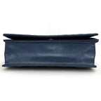 Chanel Chain Shoulder Bag Navy Black Silver Quilted — view 5