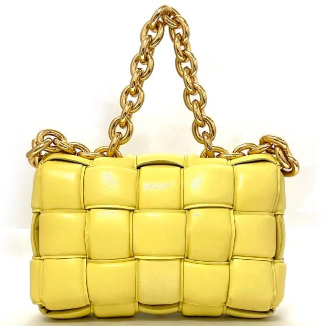 Bottega Veneta the Chain Cassette Shoulder Bag Light Yellow — view 4