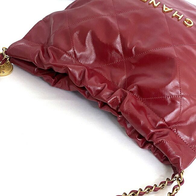 Chanel Drawstring Shoulder Bag Red 22 — view 6