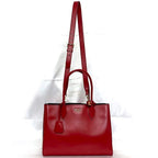 Prada 2-Way Bag Bibliotheque Red Black