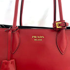 Prada 2-Way Bag Bibliotheque Red Black — view 5