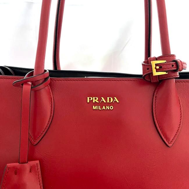 Prada 2-Way Bag Bibliotheque Red Black — view 5