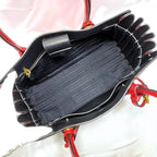 Prada 2-Way Bag Bibliotheque Red Black — view 7
