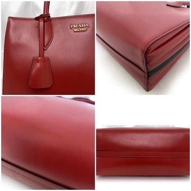 Prada 2-Way Bag Bibliotheque Red Black — view 6