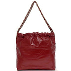 Chanel Drawstring Shoulder Bag Red 22 — view 3