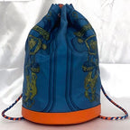 Hermes Drawstring Bag Soiree 22 Blue Brides de Gala — view 2