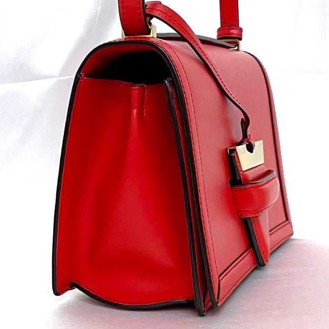 Loewe Shoulder Bag Barcelona Red Flap Leather — view 2