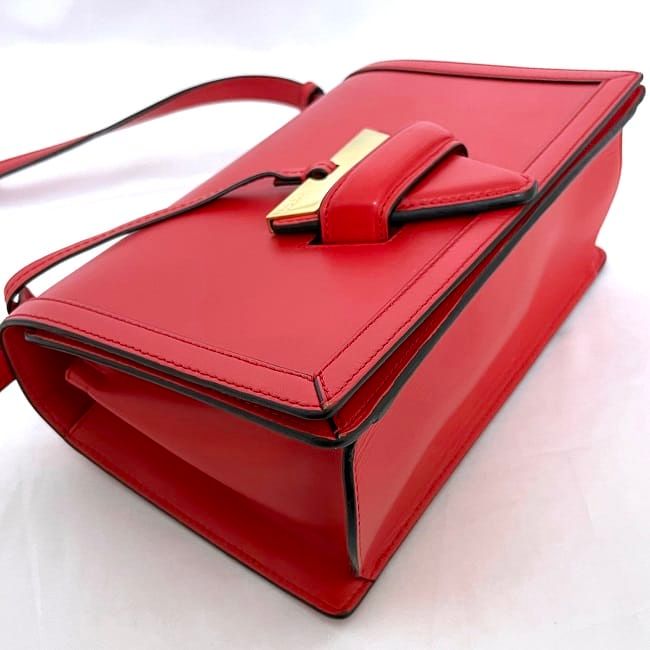 Loewe Shoulder Bag Barcelona Red Flap Leather — view 7