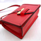 Loewe Shoulder Bag Barcelona Red Flap Leather — view 7