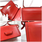 Loewe Shoulder Bag Barcelona Red Flap Leather — view 9