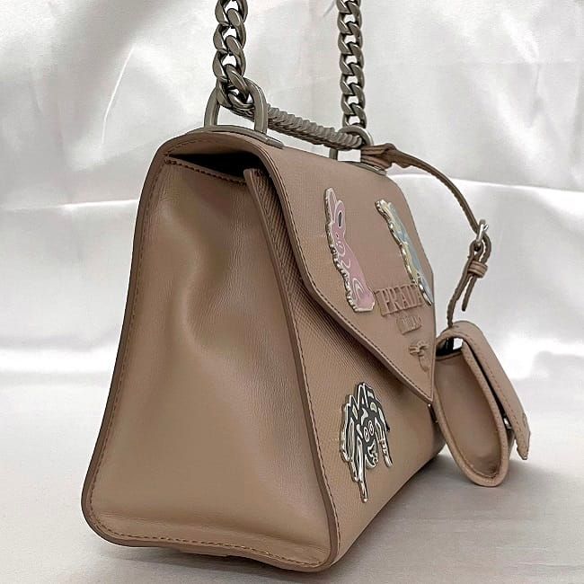 Prada Chain Shoulder Bag Beige — view 4