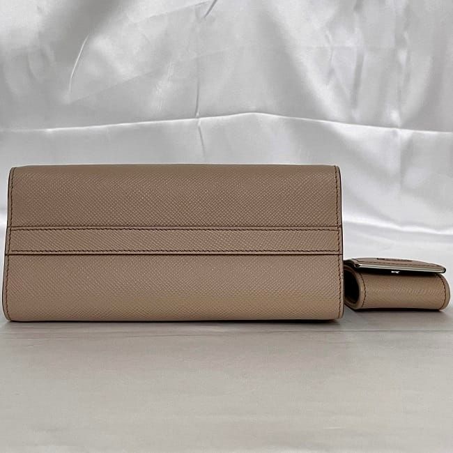 Prada Chain Shoulder Bag Beige — view 6