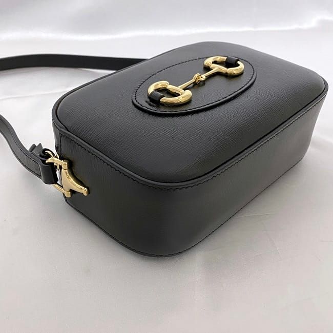 Gucci Shoulder Bag Black Horsebit Leather — view 6