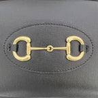 Gucci Shoulder Bag Black Horsebit Leather — view 8