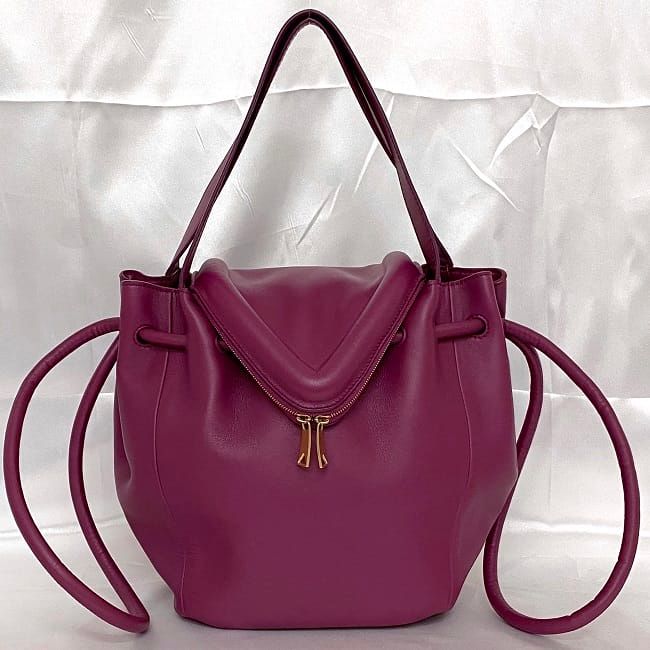 Bottega Veneta 2-Way Bag Purple Beak Drawstring Leather — view 3