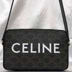 Celine Shoulder Bag Messenger Black Triomphe — view 7