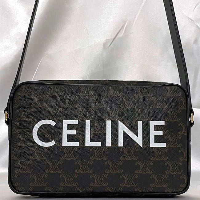 Celine Shoulder Bag Messenger Black Triomphe — view 7