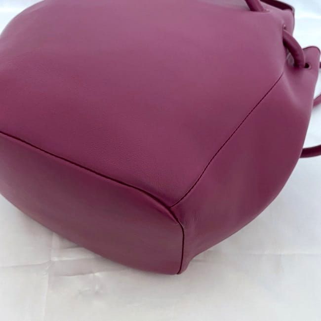Bottega Veneta 2-Way Bag Purple Beak Drawstring Leather — view 8