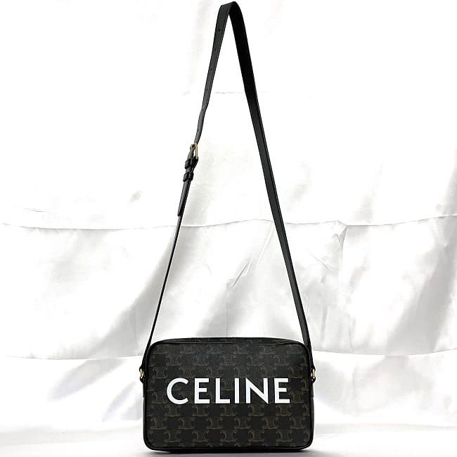 Celine Shoulder Bag Messenger Black Triomphe — view 2