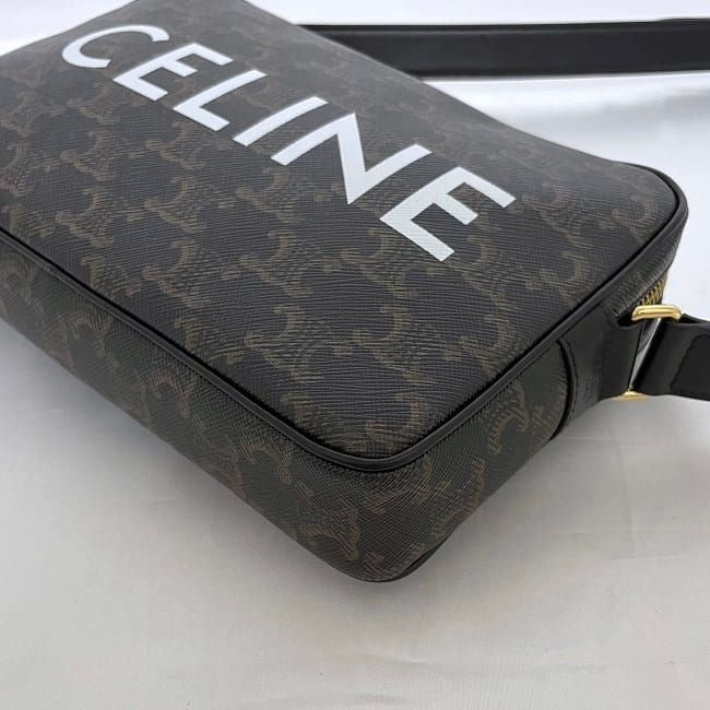 Celine Shoulder Bag Messenger Black Triomphe — view 6