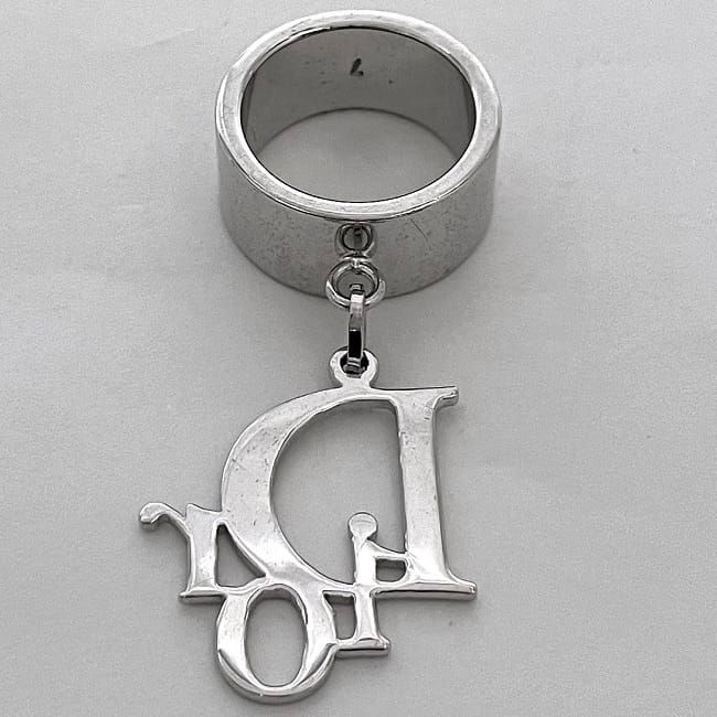 Dior Logo Ring Silver Metal — view 4