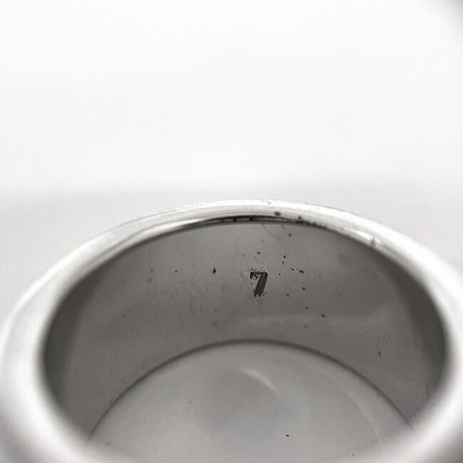 Dior Logo Ring Silver Metal — view 6