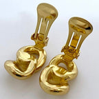 Dior Earrings Gold Chain — view 4