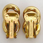 Dior Earrings Gold Chain — view 2