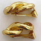 Dior Earrings Gold Chain — view 3