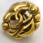 Chanel Earrings Gold CC Logo Vintage 2 3 — view 6