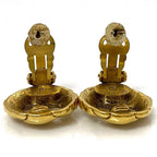 Chanel Earrings Gold CC Logo Vintage 2 3 — view 3