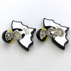 Prada Earrings Yellow Black Bat 925 Sterling Silver — view 5