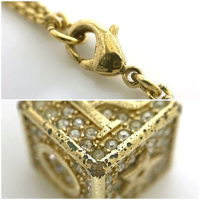 Dior Cube Necklace Gold Dice — view 7