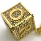 Dior Cube Necklace Gold Dice — view 3
