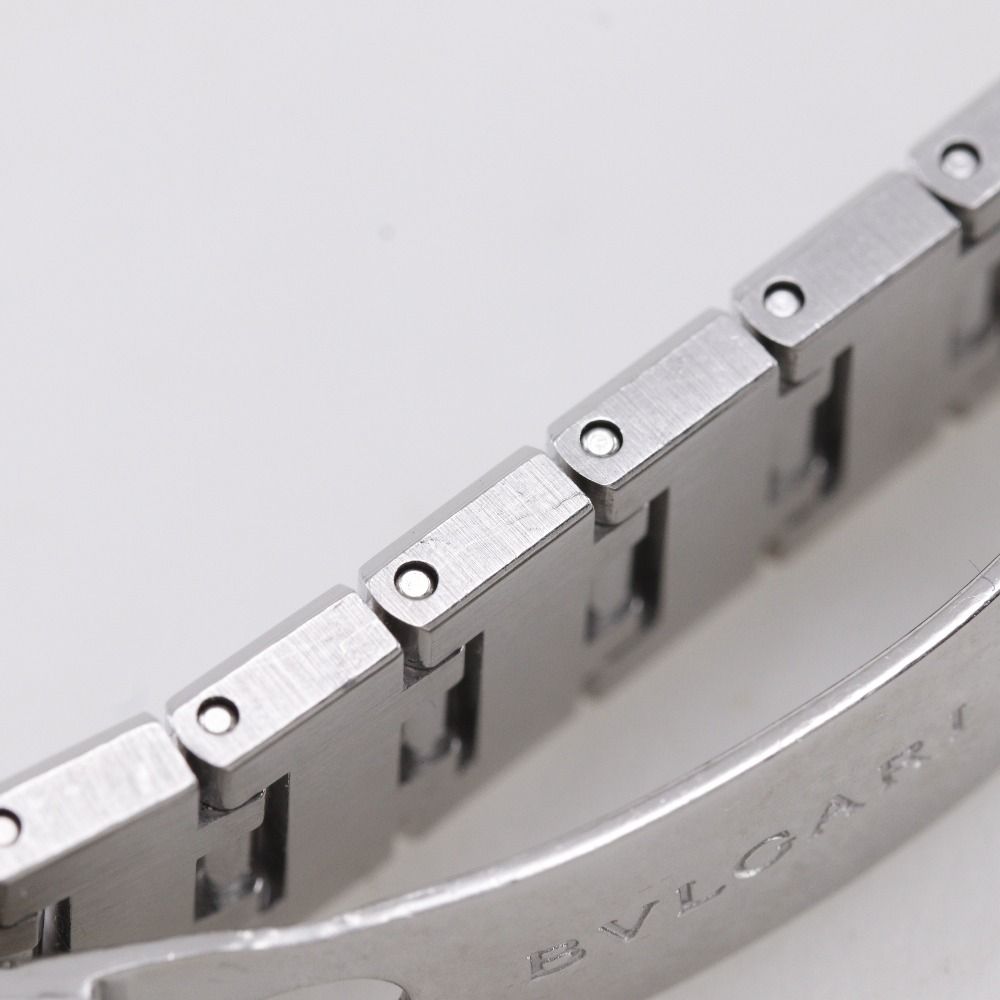 Bvlgari Stainless Steel Quartz Analog Display Black Dial Watch — view 8