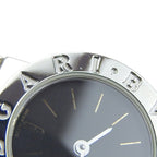 Bvlgari Stainless Steel Quartz Analog Display Black Dial Watch — view 9
