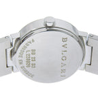 Bvlgari Stainless Steel Quartz Analog Display Black Dial Watch — view 6