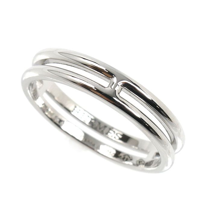 Hermes 18k White Gold Arianne Ring — view 8