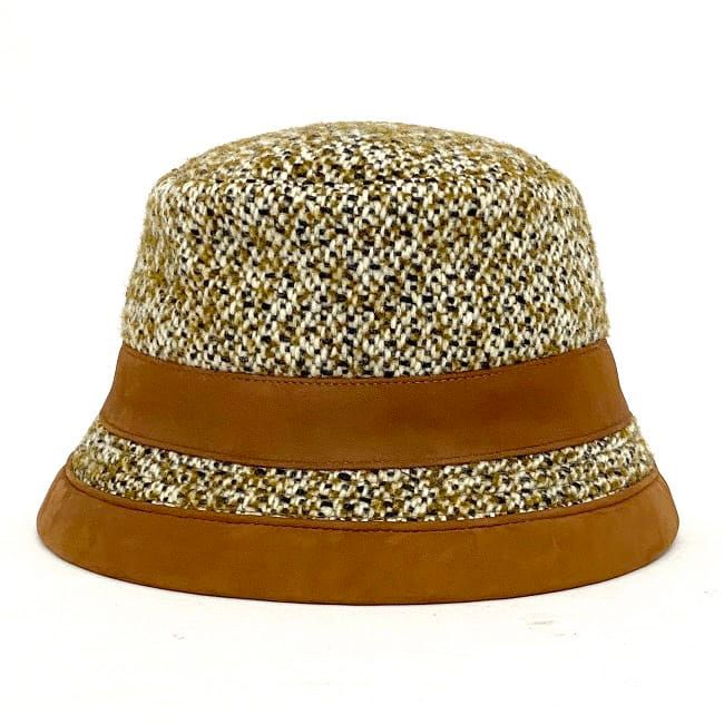 Hermes Bucket Hat Brown Beige Gray — view 2