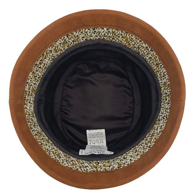 Hermes Bucket Hat Brown Beige Gray — view 5